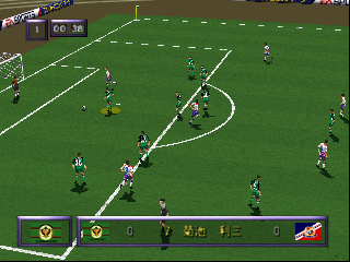 J.League Live 64 (Japan) In game screenshot